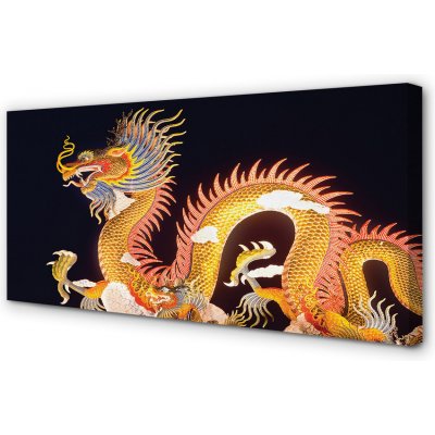 Obrazy na plátně Golden Japanese Dragon 100x50 cm – Zbozi.Blesk.cz