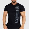 Pánské Tričko Pánské fitness tričko Iron Aesthetics Cross černé Čierna