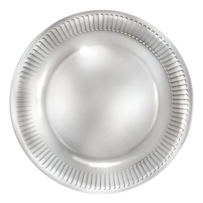 POL-MAK Papírový talíř malý stříbrný 18 cm TM01 OG 005500 – Zboží Mobilmania