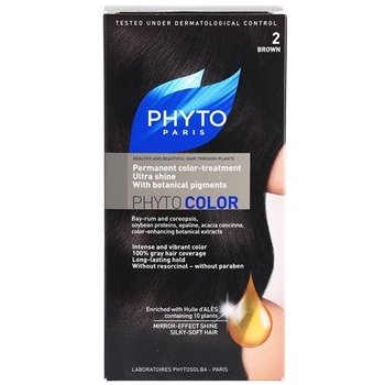 Phyto Color barva na vlasy 2 Brown 4 ks