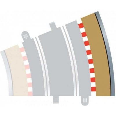 Rozšíření trati SCALEXTRIC C8224 Radius 3 Outer Border Barrier 22.5° – Zbozi.Blesk.cz