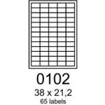 Rayfilm R0100.0102A samolepící 38x21,2mm bílé 100 listů – Sleviste.cz