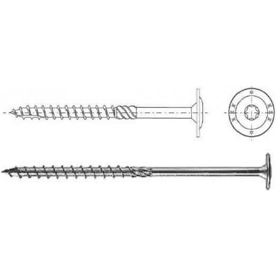 Vrut do dřeva konstrukční 10x280 talířová hl. – Zboží Mobilmania