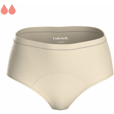 Underbelly menstruační kalhotky CLASSI šampaň lem z polyamidu Pro slabší dny menstruace