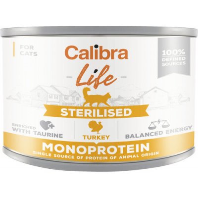 Calibra pro kastrované kočky krůtí Life Sterilised Turkey 0,2 kg