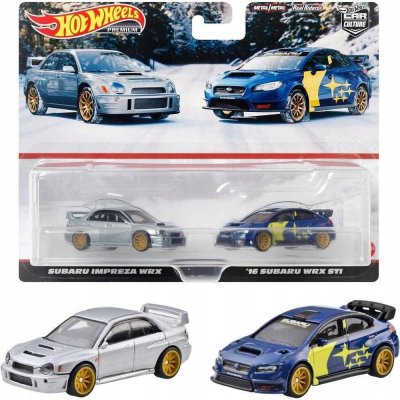 Hot Wheels Premium 2-Pack Subaru Impreza WRX / '16 Subaru WRX STI – Zboží Mobilmania