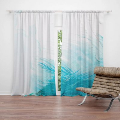 Sablio Závěs Abstraktní barvy: 2ks 140x250cm – Hledejceny.cz