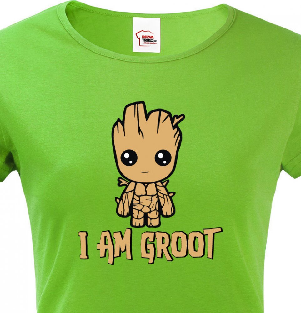 Tričko Groot z filmu Strážci galaxie 2 zelená | Srovnanicen.cz