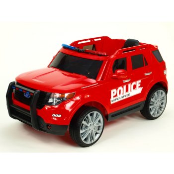 Dea děské elektrické auto USA policie červená