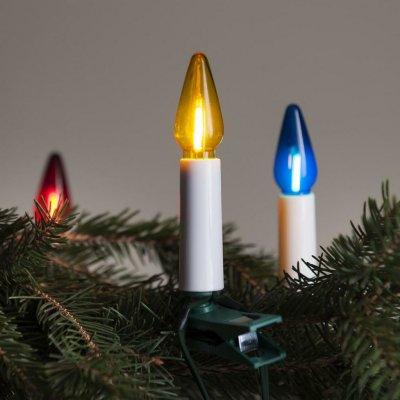 Exihand LED Venkovní řetěz FELICIA FILAMENT 20xE10 19m barevná/teplá bílá IP44 EX0118 – Hledejceny.cz