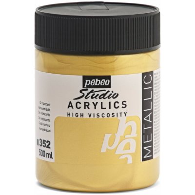 Pébéo Studio Acrylics akrylové barvy 500 ml 352 zlatá – Hledejceny.cz
