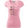 Dámské tričko s potiskem Encyklopedie včel vos a čmeláků pure dámské triko růžová