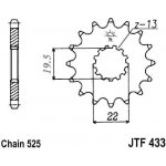 JT Sprockets JTF 433-14 – Zbozi.Blesk.cz