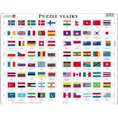 Larsen Vlajky světa 80 dílků – Zbozi.Blesk.cz