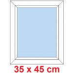 Soft Plastové okno 35x45 cm, FIX bílá, levé – Hledejceny.cz