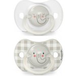 Suavinex šidítko Den&Noc fyziologické silikon 2 ks slon šedá – Zboží Dáma