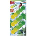 Dr. Devil WC Bicolor 5ball závěsný WC blok Natur Fresh 3 x 35 g – Zboží Mobilmania