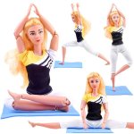 Jokomisiada Panenka Gymnastka cvičící jógu Fitness 30 cm Za4460 – Hledejceny.cz