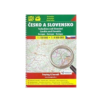 ČESKO A SLOVENSKO 1:150 000 AUTOATLAS + EVROPa