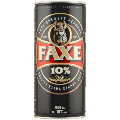 Faxe Extra Strong 10% 1 l (plech) – Hledejceny.cz
