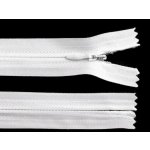Spirálový zip skrytý šíře 3 mm, délka 35 cm - bílý – Hledejceny.cz