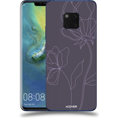 Pouzdro ACOVER Huawei Mate 20 Pro s motivem Line Flower II – Zboží Mobilmania