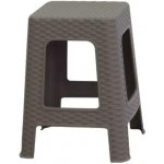 Mega Plast, Taburet I polyratan, 45 x 35 x 35,5 cm, capuccino – Hledejceny.cz
