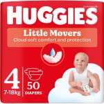 Huggies Little Movers 4 7 - 18 kg 50 ks – Zbozi.Blesk.cz