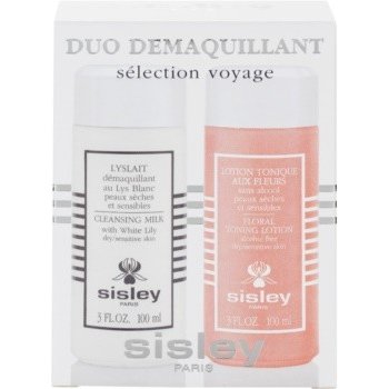 Sisley Cleansing Duo čisticí mléko Cleansing Milk With White Lily 100 ml + pleťové tonikum Floral Toning Lotion 100 ml dárková sada