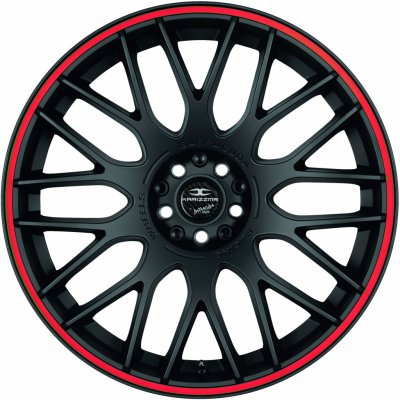 Barracuda Karizzma 7,5x17 5x112 ET35 matt black trim red – Zboží Mobilmania