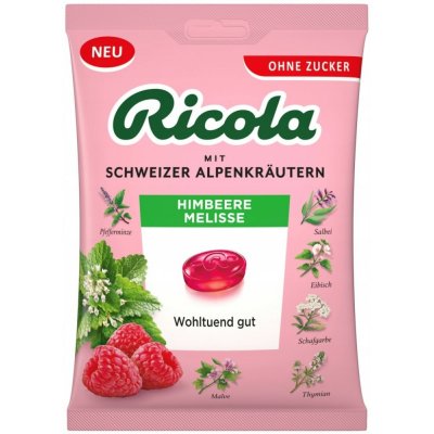 Ricola Malina meduňka bez cukru 75 g – Sleviste.cz
