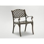 Pro-Tech shop Hliníková zahradní židle MONDRICH antický bronz 65x64x92cm 80541 – Hledejceny.cz