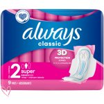 Always Classic Wings Maxi hygienické vložky 9 ks – Sleviste.cz