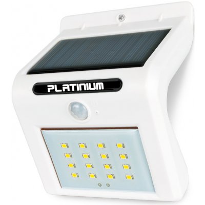 Platinium Nástěnné solární LED světlo 18001 s detektorem pohybu bílá – Zbozi.Blesk.cz
