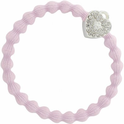 By Eloise London Silver Bling Heart Lock barva Soft Pink – Zboží Mobilmania