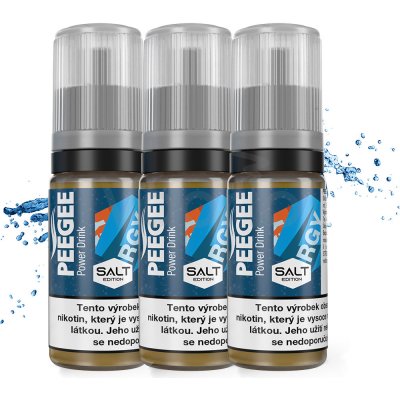 PEEGEE Salt - Energetický nápoj 3 x 10 ml 10 mg – Hledejceny.cz