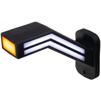 Poziční LED (tykadlo) gumové pravé - červeno/bílo/oranžové, 12-24V,ECE | Zboží Auto