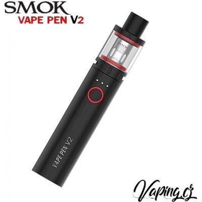 Smoktech Vape Pen V2 1600 mAh Černá 1 ks – Sleviste.cz