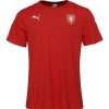 Pánské sportovní tričko Puma CASUALS TEE FAČR Pánské triko červená