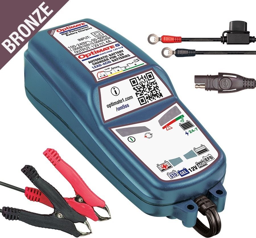 OptiMate 5 Battery Saving Charger 7.5-120Ah, TecMate