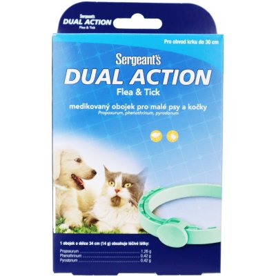 Sergeants Dual Action obojek kočka a malý pes 34 cm – Hledejceny.cz