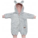 New Baby Luxusní dětský zimní overal Teddy bear šedý – Zboží Mobilmania