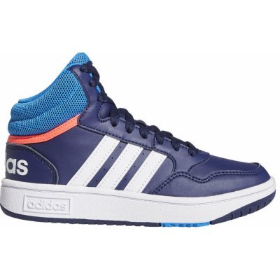 adidas Hoops 3.0 Mid K dark blue/blue rush/turbo modrá – Zboží Mobilmania