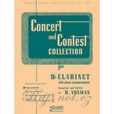 CONCERT & CONTEST COLLECTIONS klarinet sólový sešit