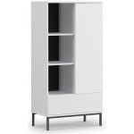 Knihovna do obývacího pokoje Querty Bílá – Zboží Dáma