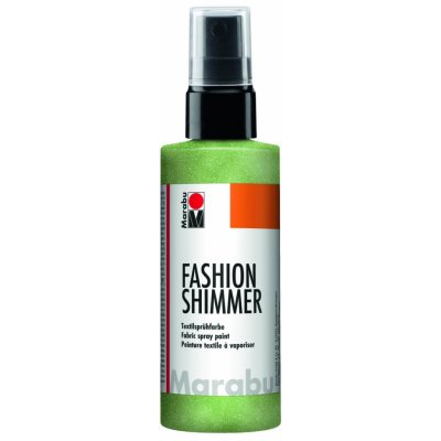 Barva na textil ve spreji Fashion-Shimmer Spray 100ml Reseda