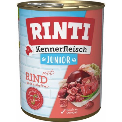 Rinti Kennerfleisch Junior s hovězím masem 12 x 0,8 kg – Hledejceny.cz