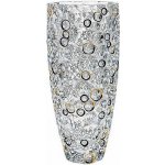 Bohemia Jihlava Váza LISBOA black and gold lister 350 mm – Hledejceny.cz