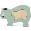 Dřevěná hračka Trixie Wooden baby puzzle Mr. Polar Bear