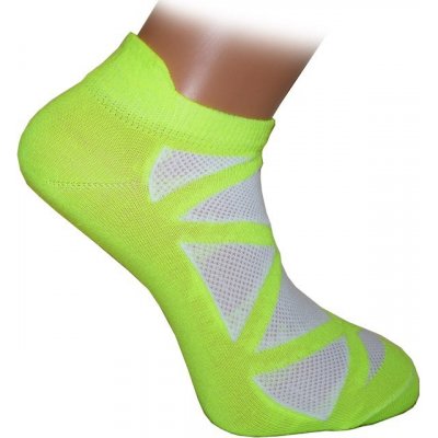 Fuxy FX-NEON barevné kotníkové ponožky se stříbrem žlutá – Zboží Mobilmania